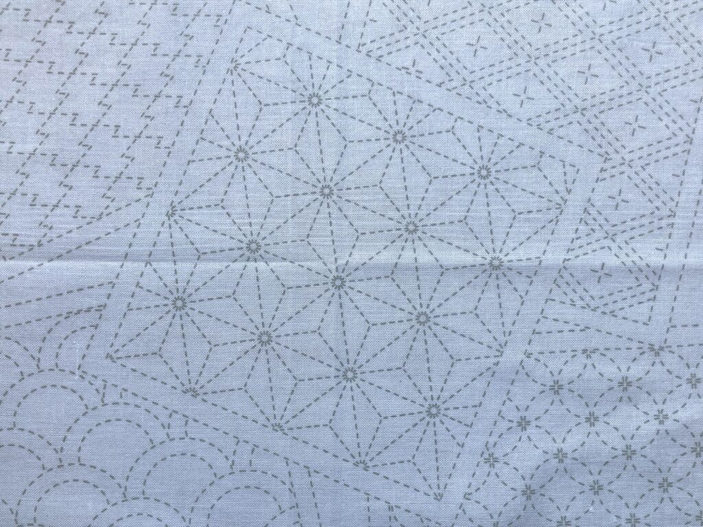 刺し子の花ふきん寄せ模様