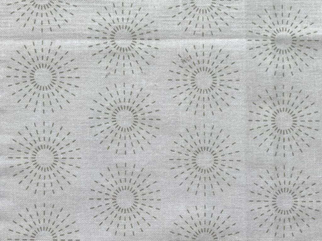刺し子の花ふきん~たんぽぽ
