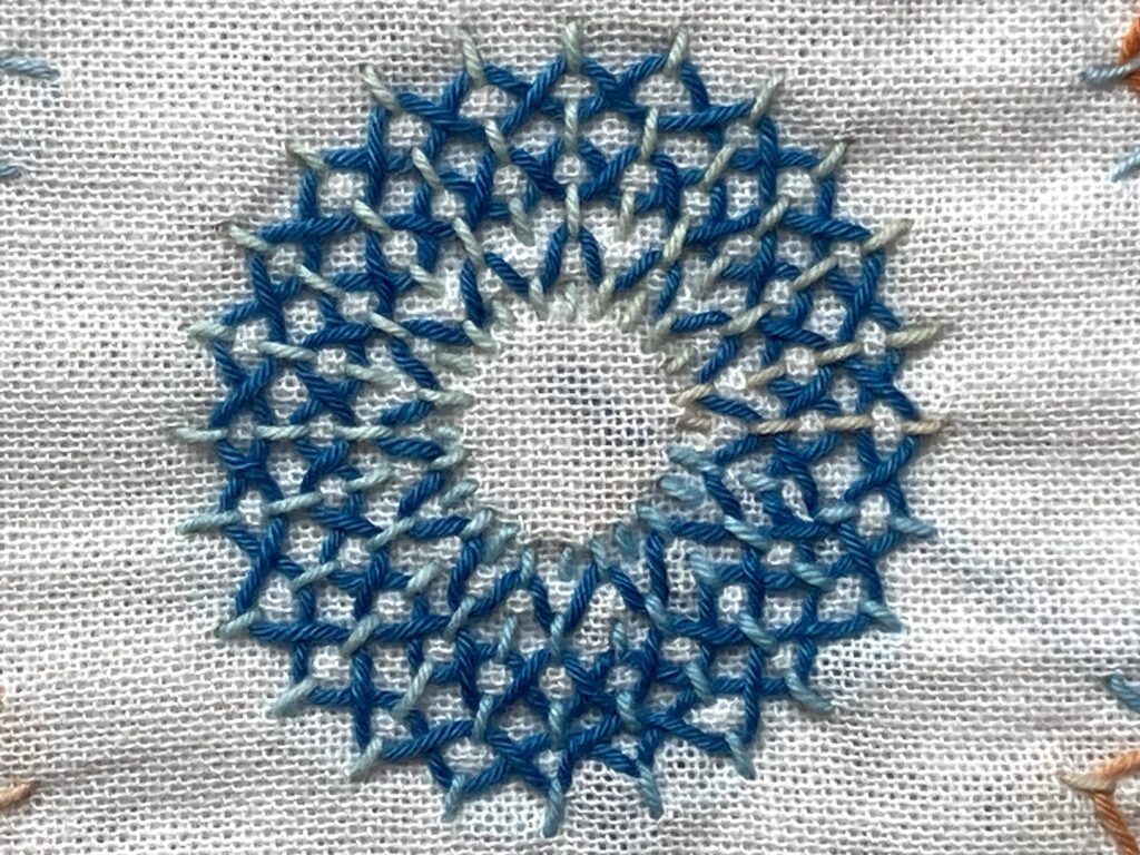刺し子たんぽぽ