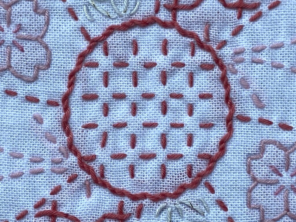 刺し子~合わせ模様 花手毬
