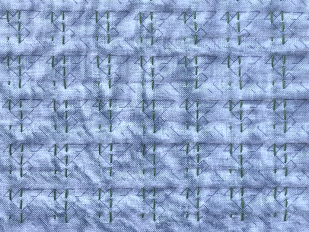 小鳥~ダルマの刺し子