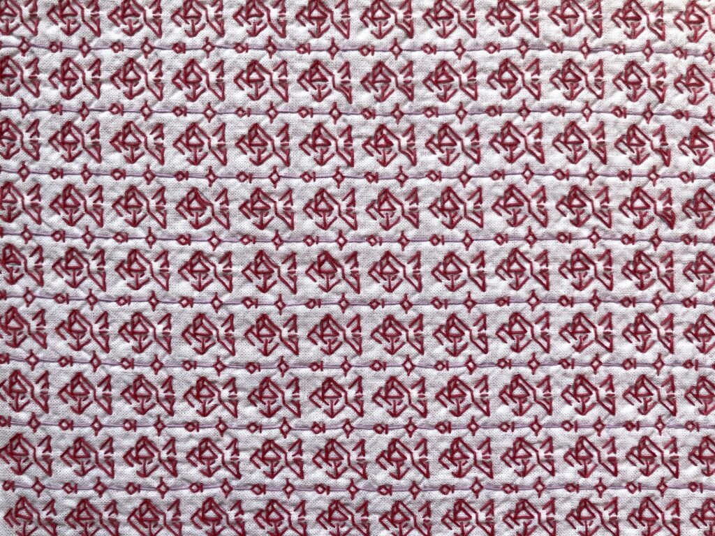 刺し子の花ふきん～金魚