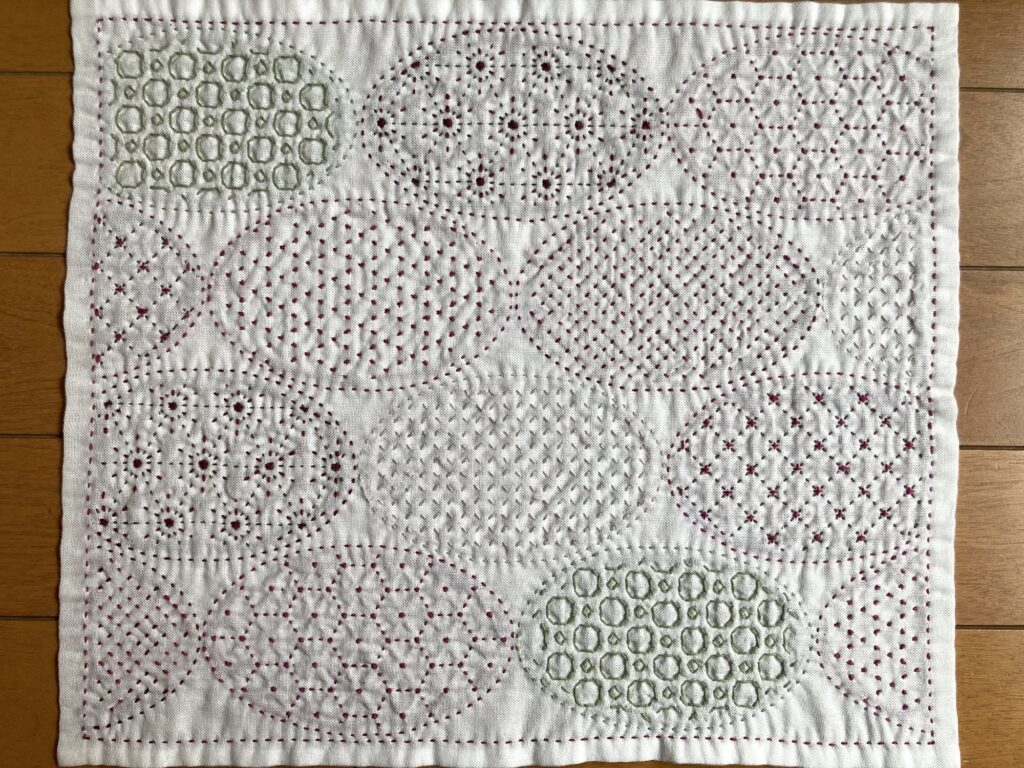 刺し子～寄せ模様 円紋の裏側