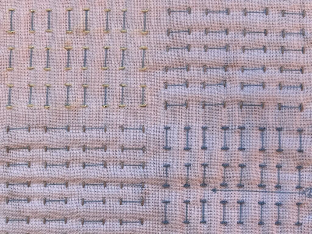 刺し子~積み木の刺し方