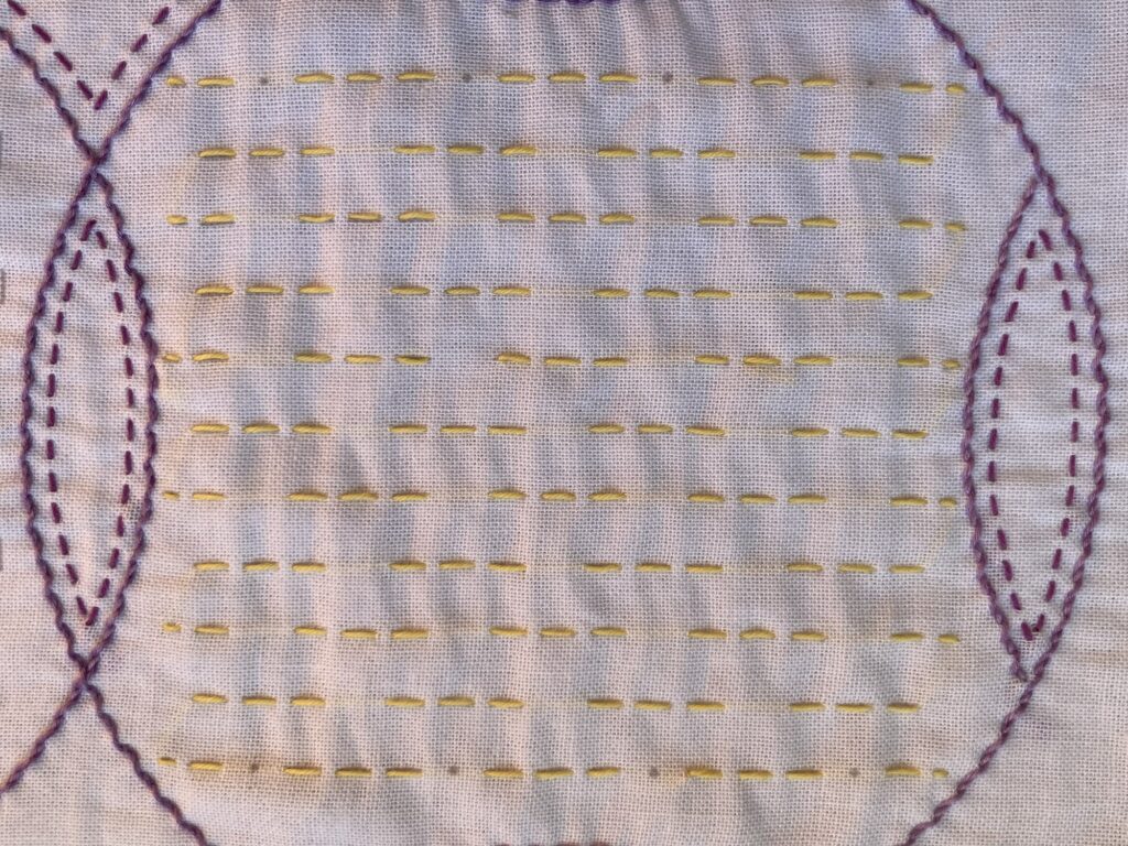 刺し子～麻の葉と銭刺し