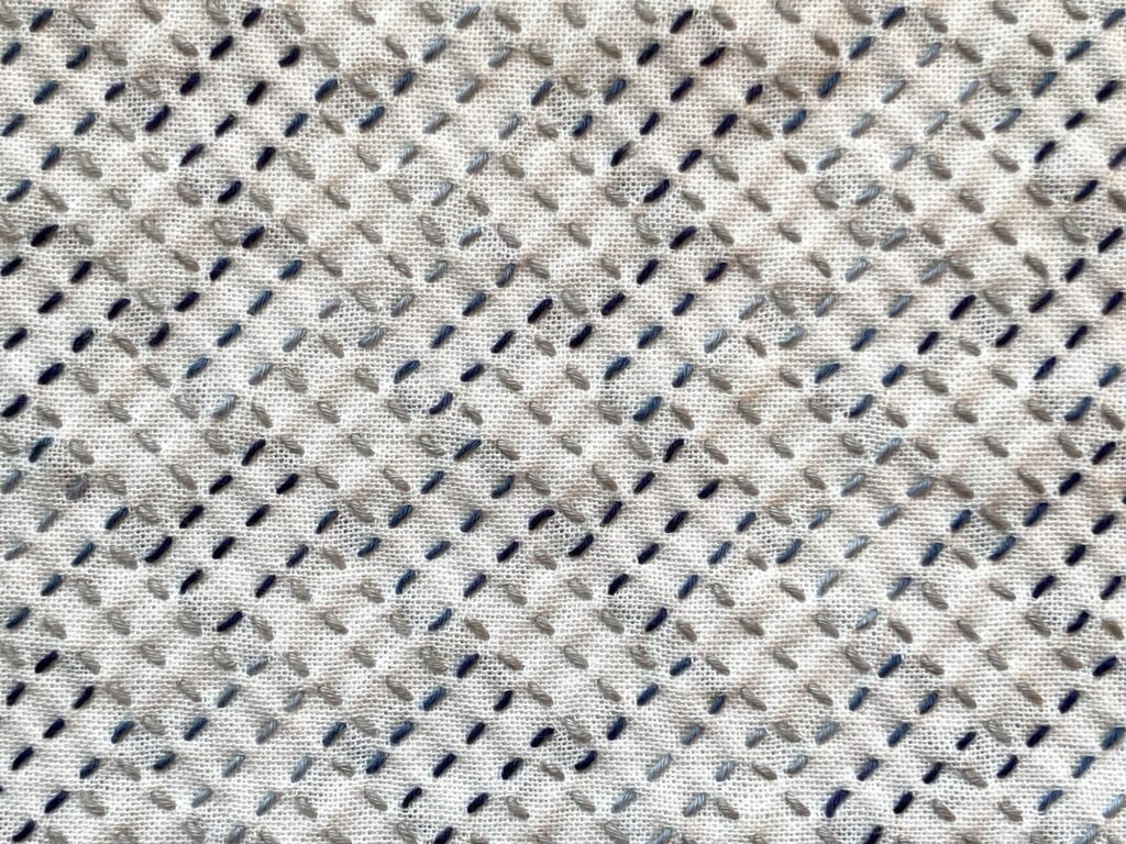 刺し子～網代の花ふきん