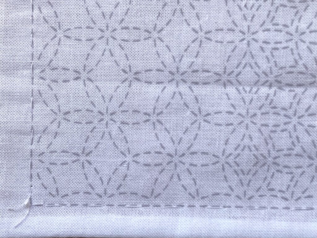 刺し子のランチョンマット 花合わせ