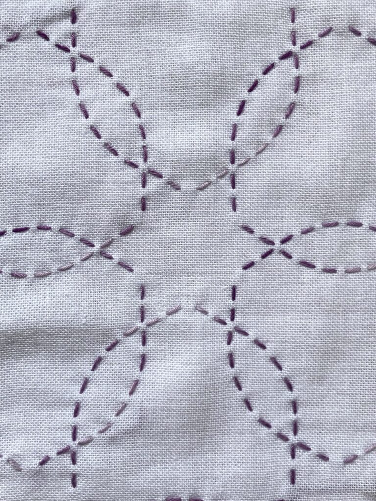 花毬～刺し子のランチョンマット 