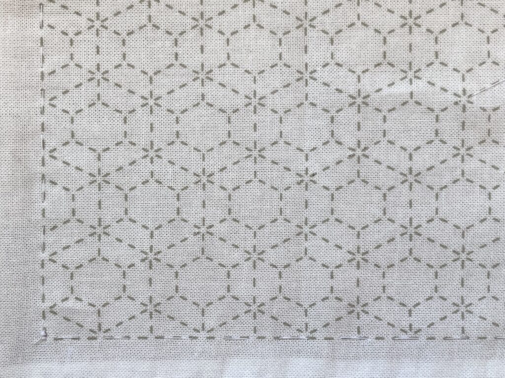 刺し子~霰亀甲アレンジ